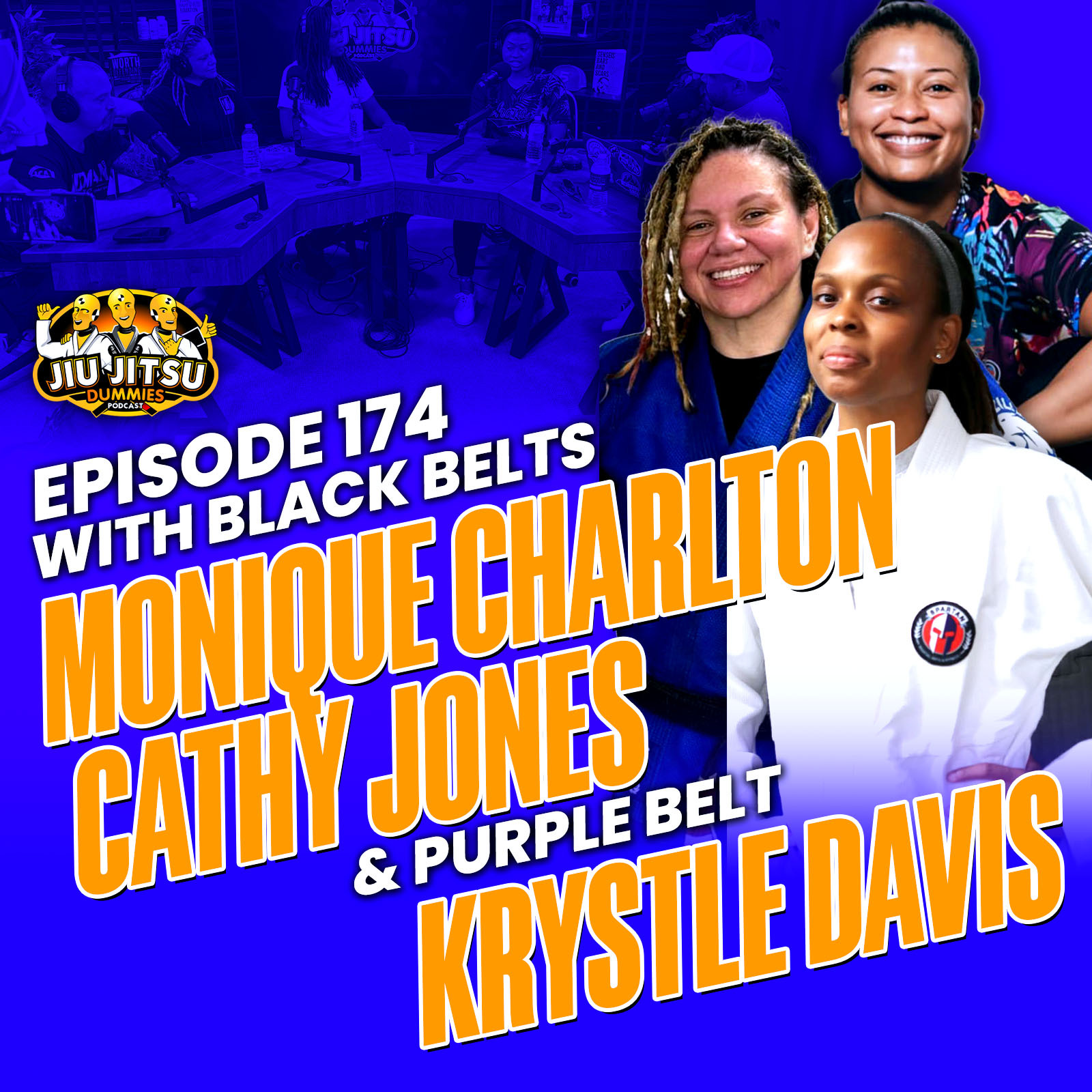 Black Belts Monique Charlton, Cathy Jones and Purple Belt Krystle Davis
