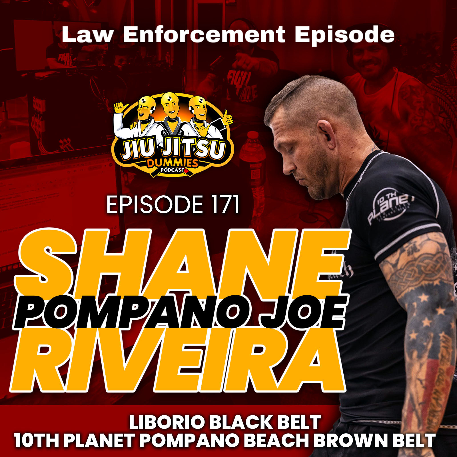 Shane Riveira, Police Officer, Liborio Black Belt and 10th Planet Brown Belt