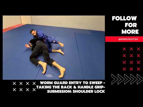 worm guard to back take to shoulder lock submission