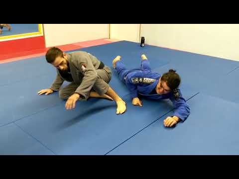 knee cut pass drill to back take with Omoplata submission