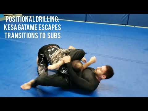 JiuJitsu Kesa Gatame Escapes to Submission. Grappling