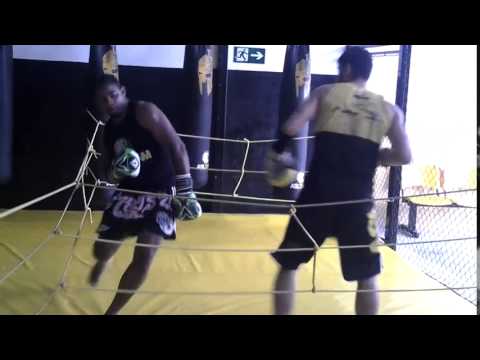 Treino de Boxe  Lucha e Vagner Gavião