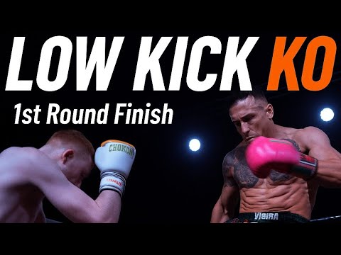 Muay Thai KO in the First Round 💥 Brutal Low Kick | Jose Vieira