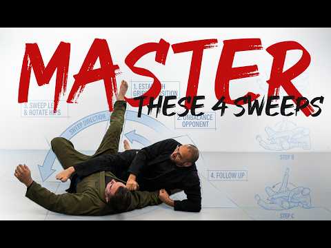 The 4 Fundamental Sweeps All Beginners Must Know | Tutorial with Prof G @ Daruma Dojo | Bay Area BJJ