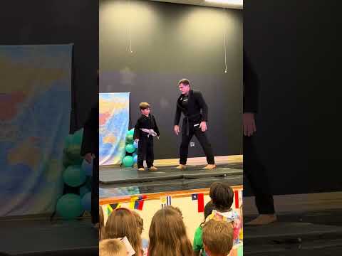 Brazilian jiu jitsu & self defense presentation at the Dommerich Elementary 1st multicultural day.