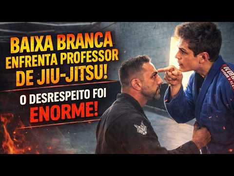 FAIXA BRANCA 4 GRAUS CHEGOU DESAFIANDO O VELHO PROFESSOR DE JIU-JITSU