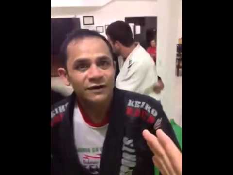 Confraternização no fim do  treino