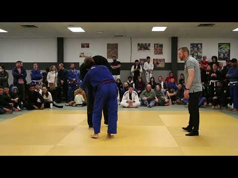 Adam vs Brandon armbarcity in house tournament at Brampton Brazilian Jiu Jitsu Academy