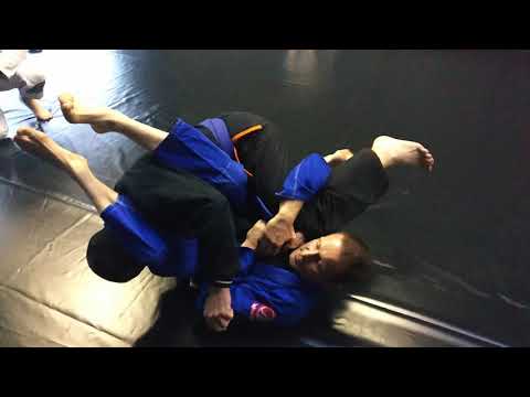 Attacks from Closed Guard Bottom when your opponent tries to attack you: Cross Lapel Choke