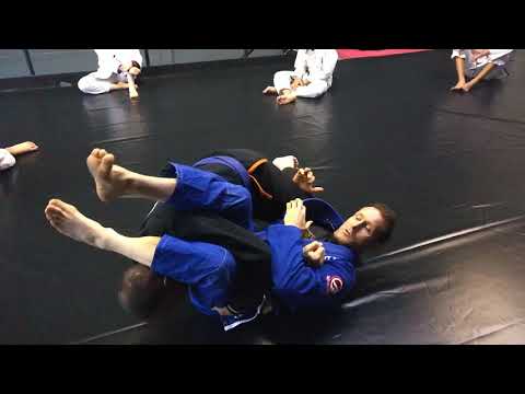 Attacks from Closed Guard Bottom when your opponent tries to attack you: Cross Lapel Choke
