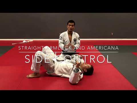 Straight armlock or Americana from side control