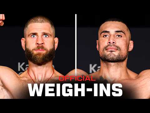 Prochazka vs Ulberg Weigh-Ins | UFC 327