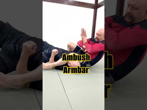 This armbar is unexpected because it leaves out an entire step of the usual attack sequence