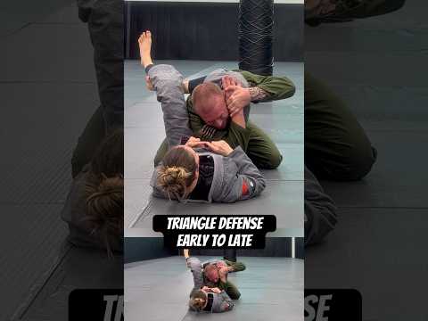 Triangle Choke Defense from Early to Late