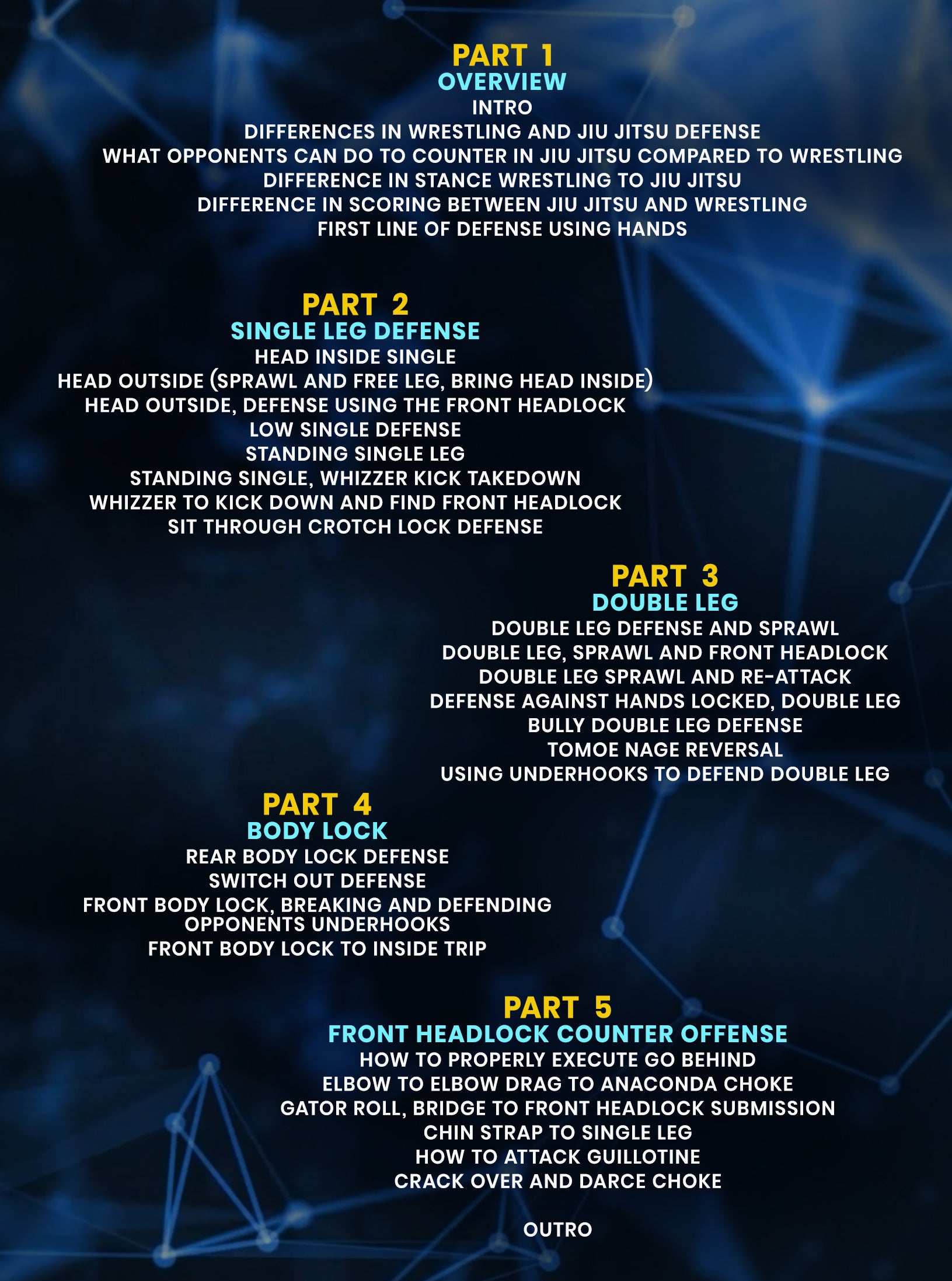 Basic Takedowns & Defense Counters for Jiu Jitsu by Dante Leon image 2