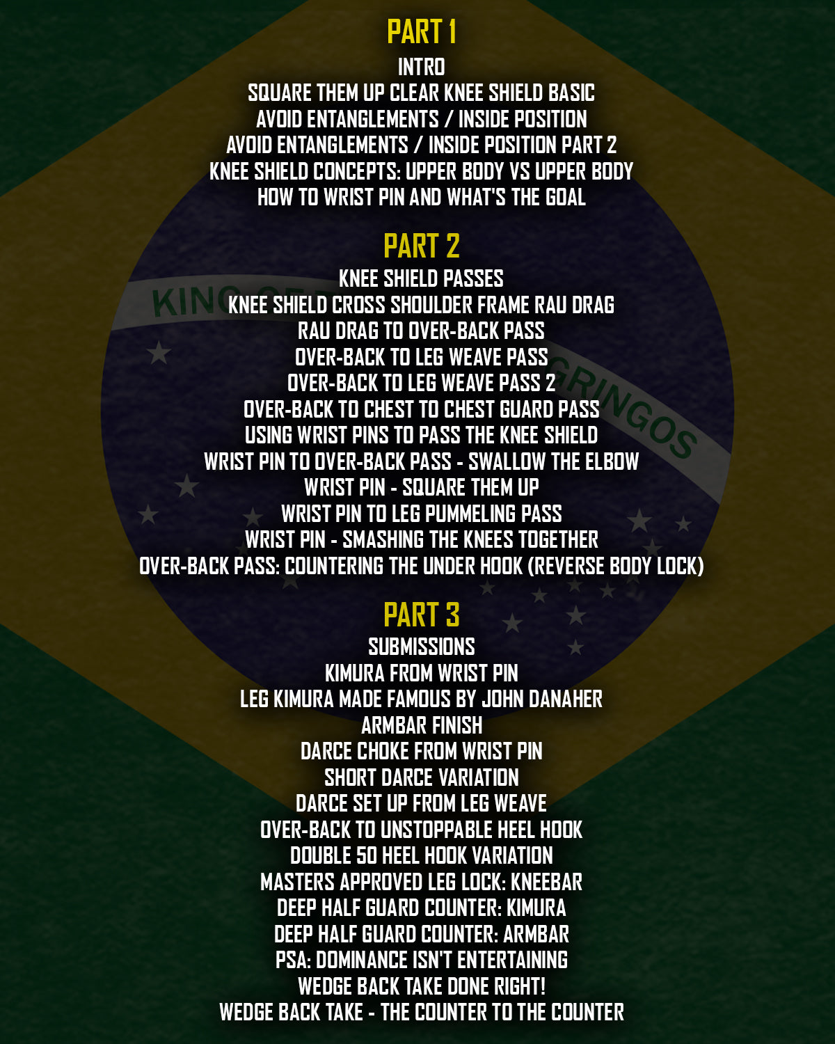 Gringo Guard Passing Knee Shield by Faris Ben-Lamkadem image 2