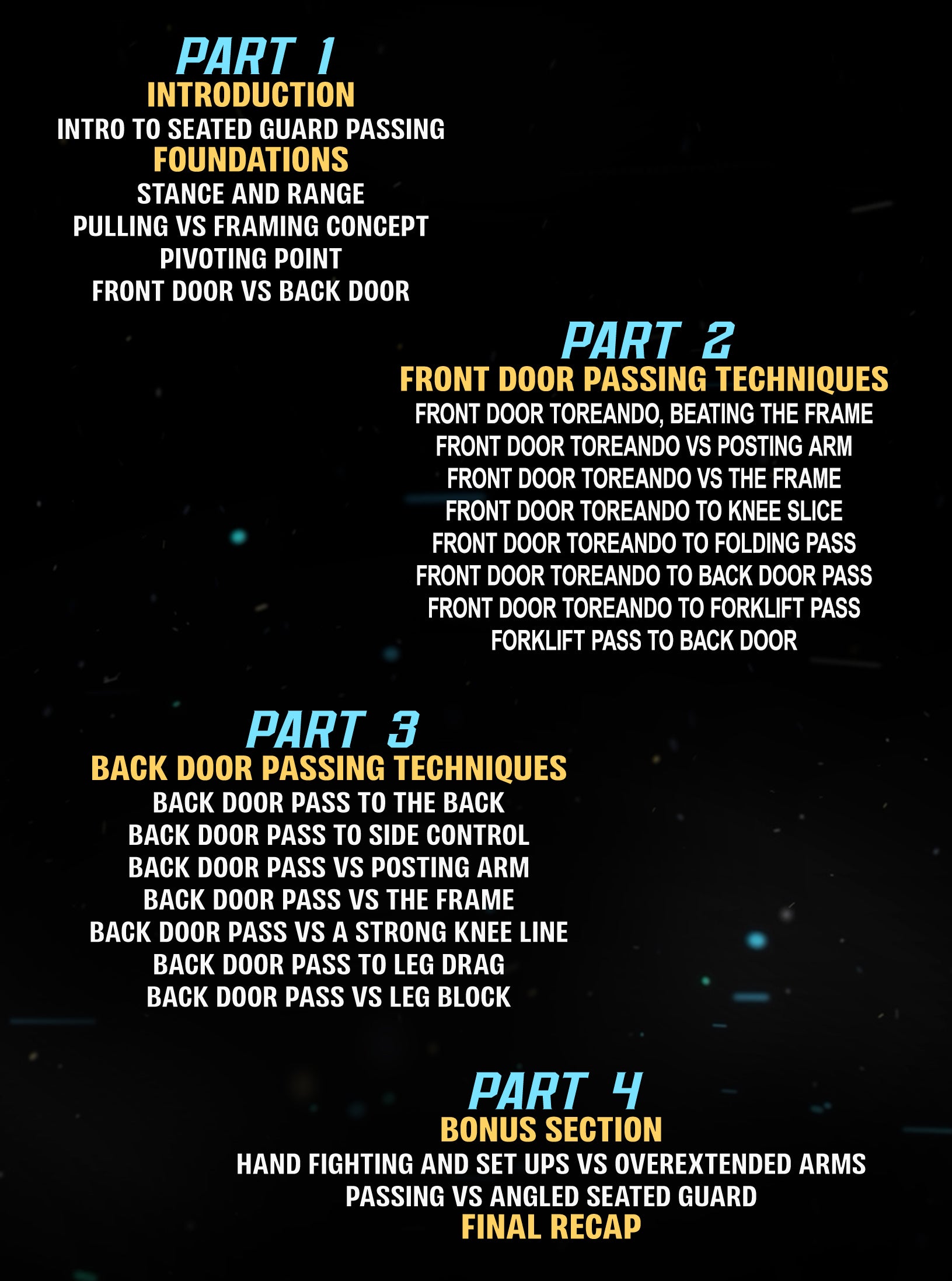 Footwork Passing vs The seated Guard by Isaac Doederlein image 2