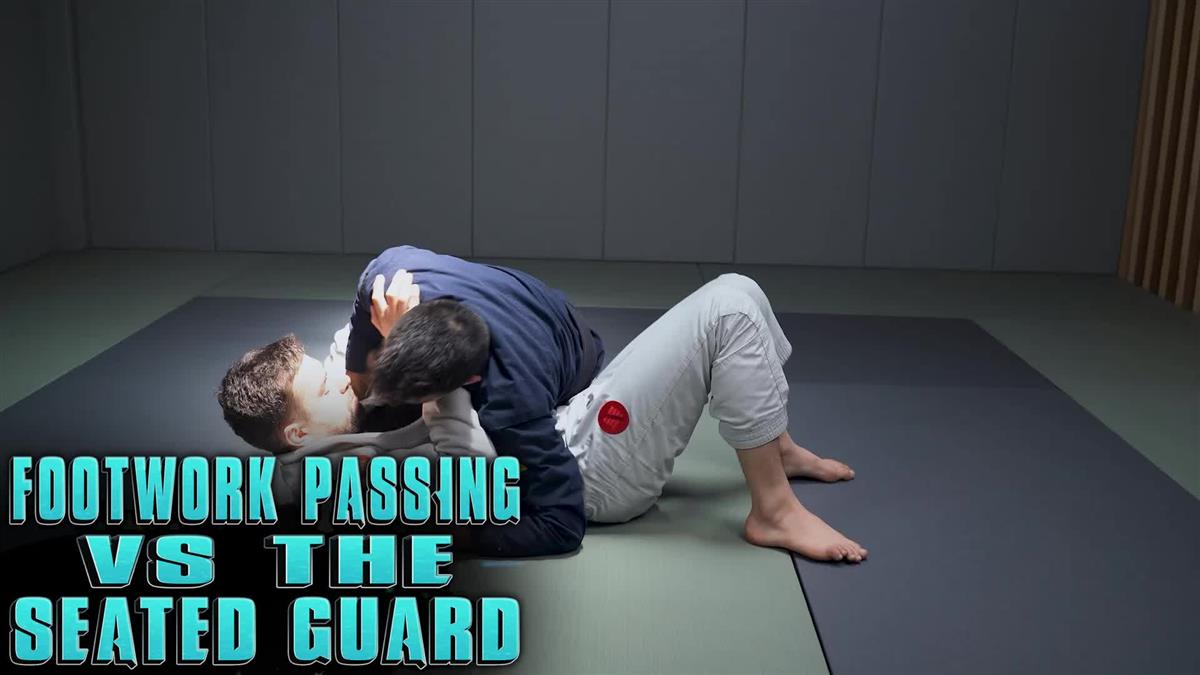 Footwork Passing vs The seated Guard by Isaac Doederlein image 3