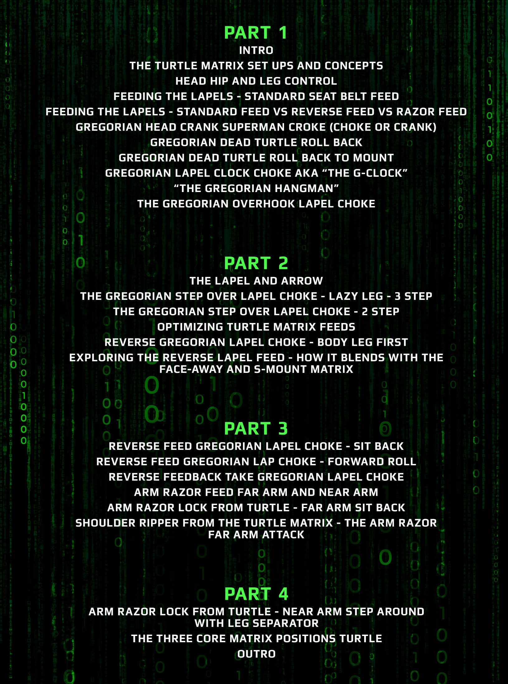 The Lapel Submission Matrix System The Positional Trilogy: Turtle Matrix by Greg Hamilton image 2