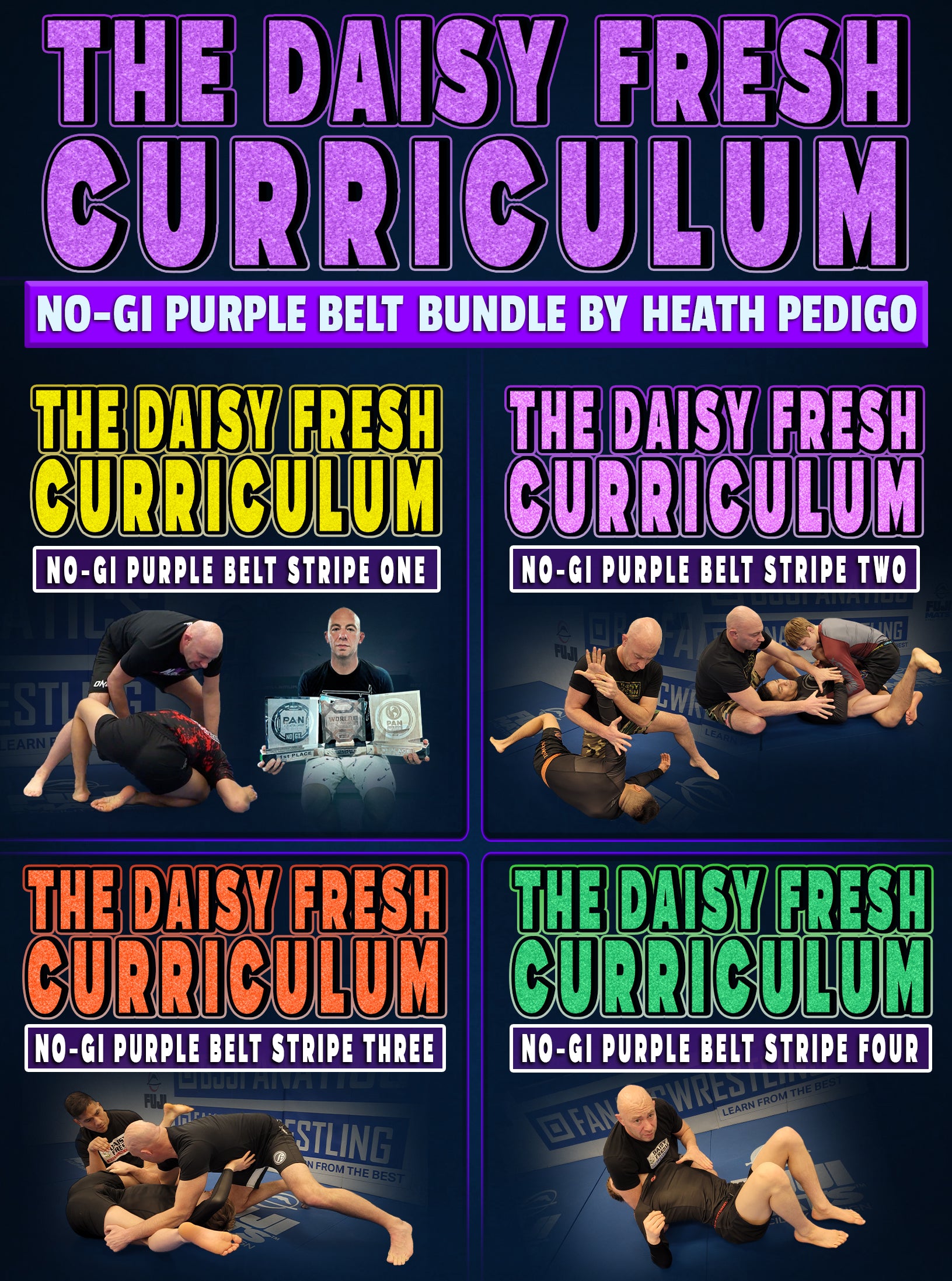 The Daisy Fresh Curriculum: No-Gi Purple Belt Bundle by Heath Pedigo image 1