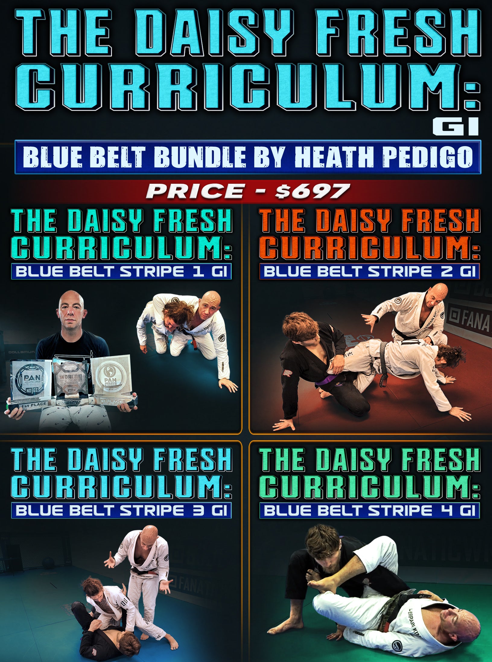 The Daisy Fresh Curriculum: Blue Belt - Gi Bundle by Heath Pedigo