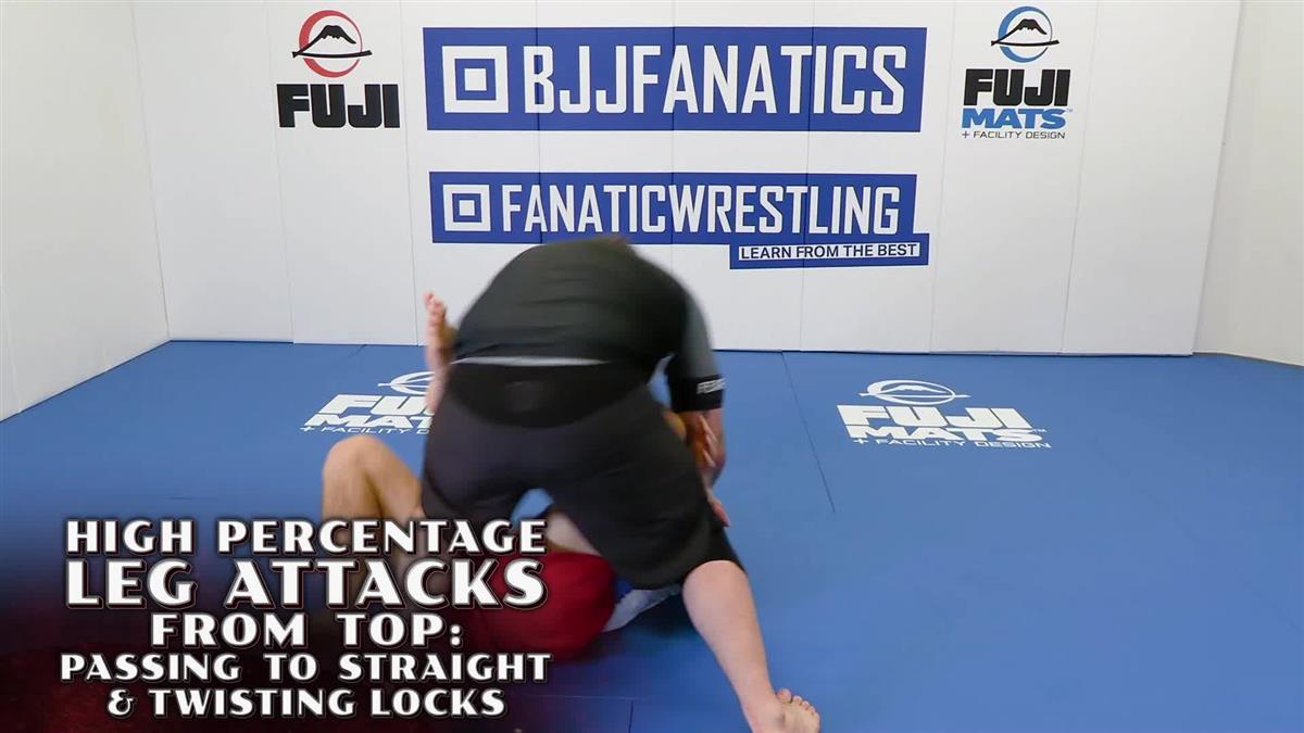 High Percentage Leg Attacks From Top: Passing To Straight & Twisting Locks by Joe Baize image 3