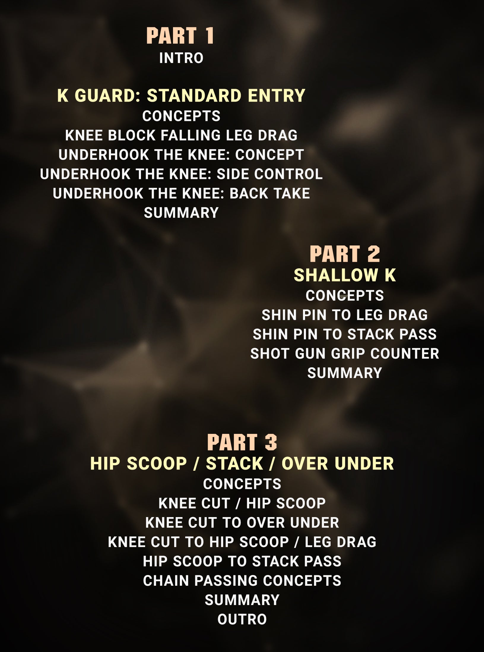 Junny's Passing The Guard: K-Guard, Shallow K And Stack, Over Under, Hip Scoop by Junny Ocasio image 2