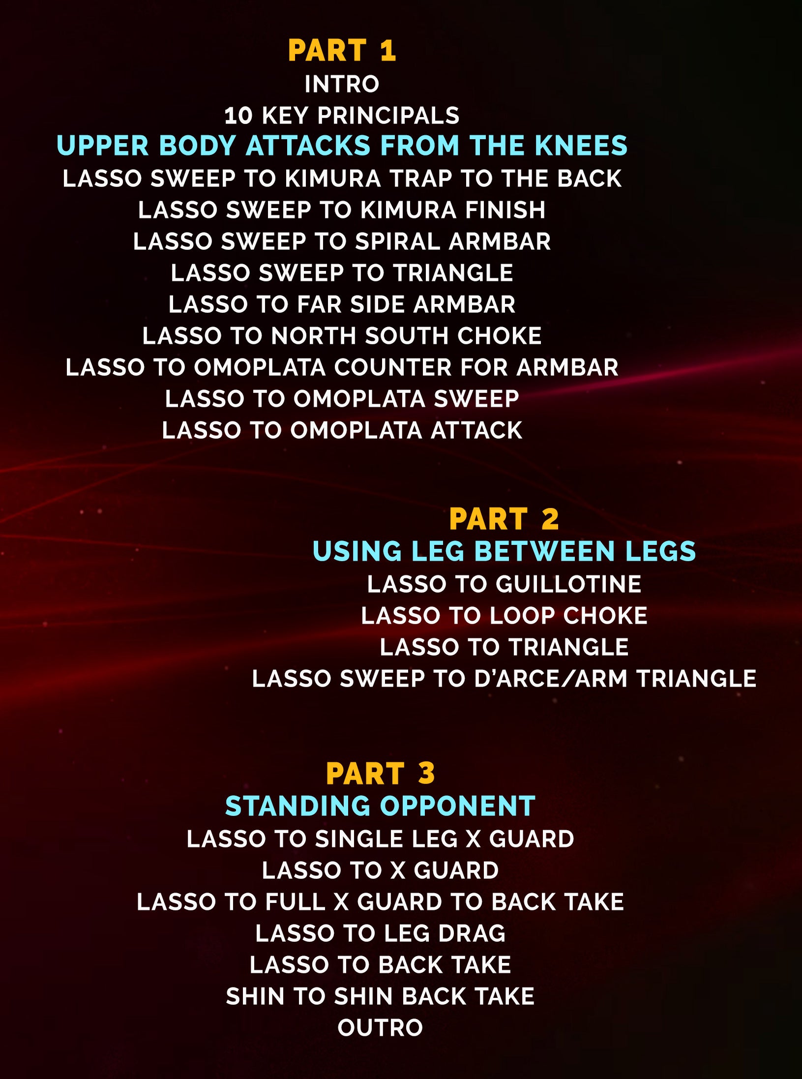 Lasso Guard Transitions: Submissions, Sweeps and More Combinations by Marcos Tinoco image 2