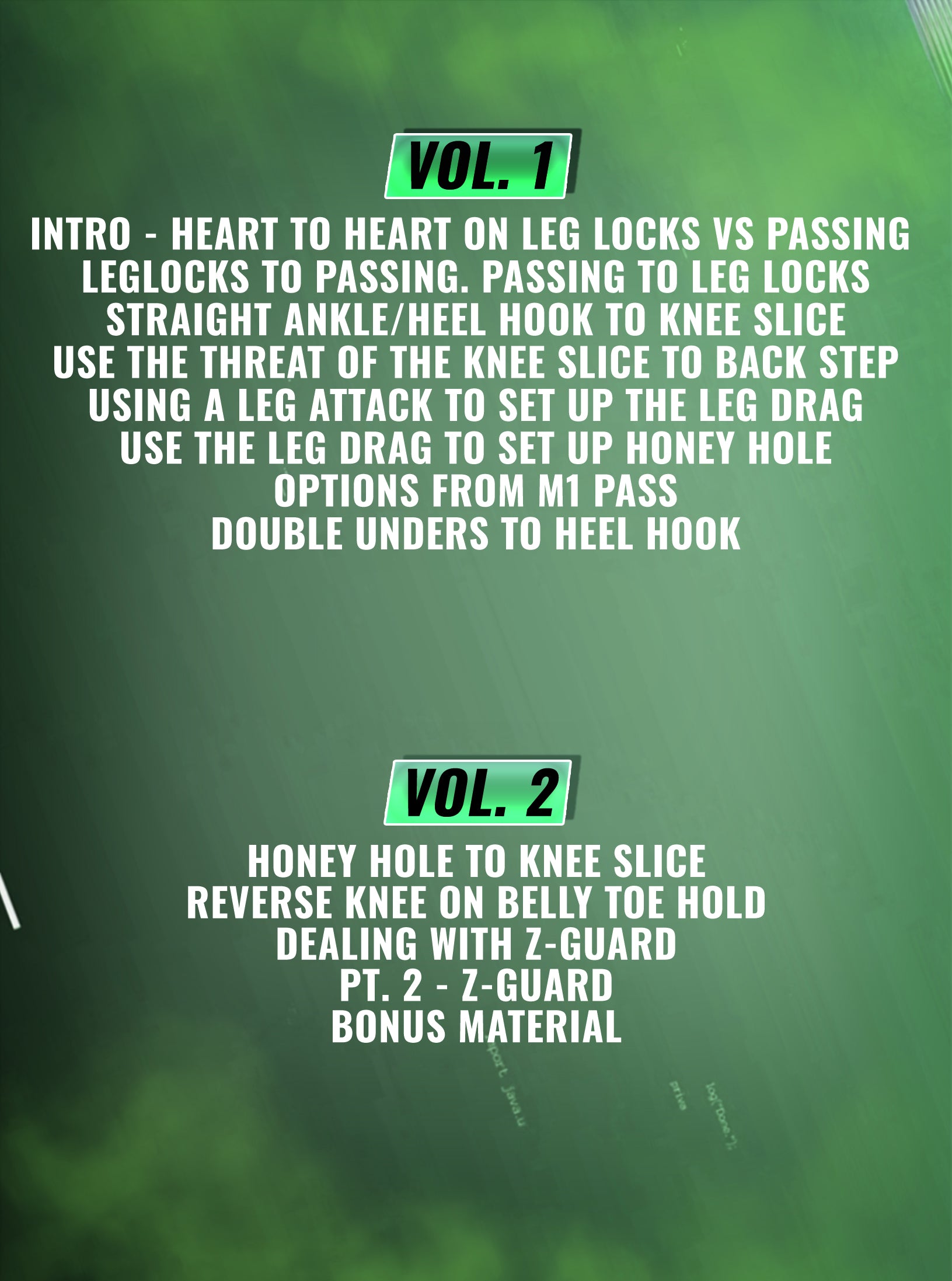 Leglocks To Passing, Passing To Leglocks by Zach Maslany image 2