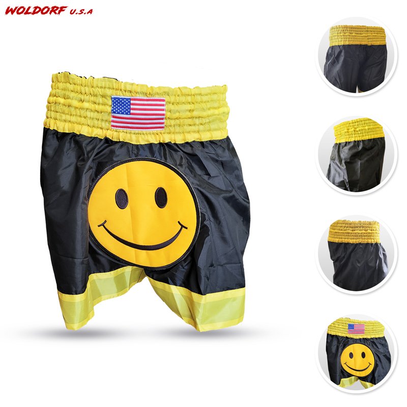 NYLONE SMILE FACE KiCKBOXING SHORTS
