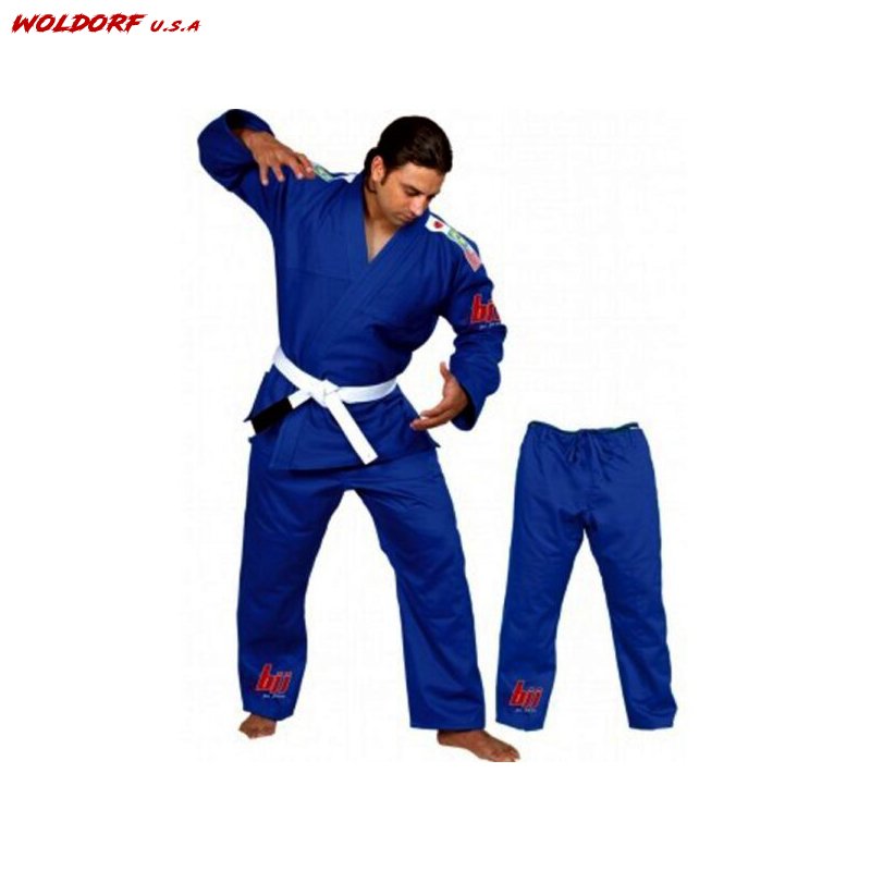 SINGLE WEAVE JIU JITSU STUDENT UNIFORM BLUE