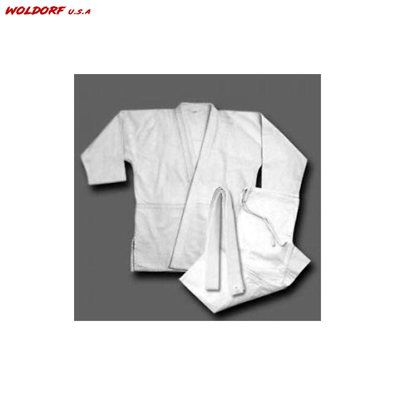 Ripstop cotton Jiu Jitsu uniform white NO LOGO