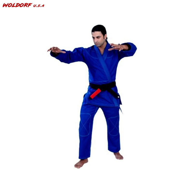 Woldorf USA GOOD LUCK JIU JITSU KIMONO BLUE