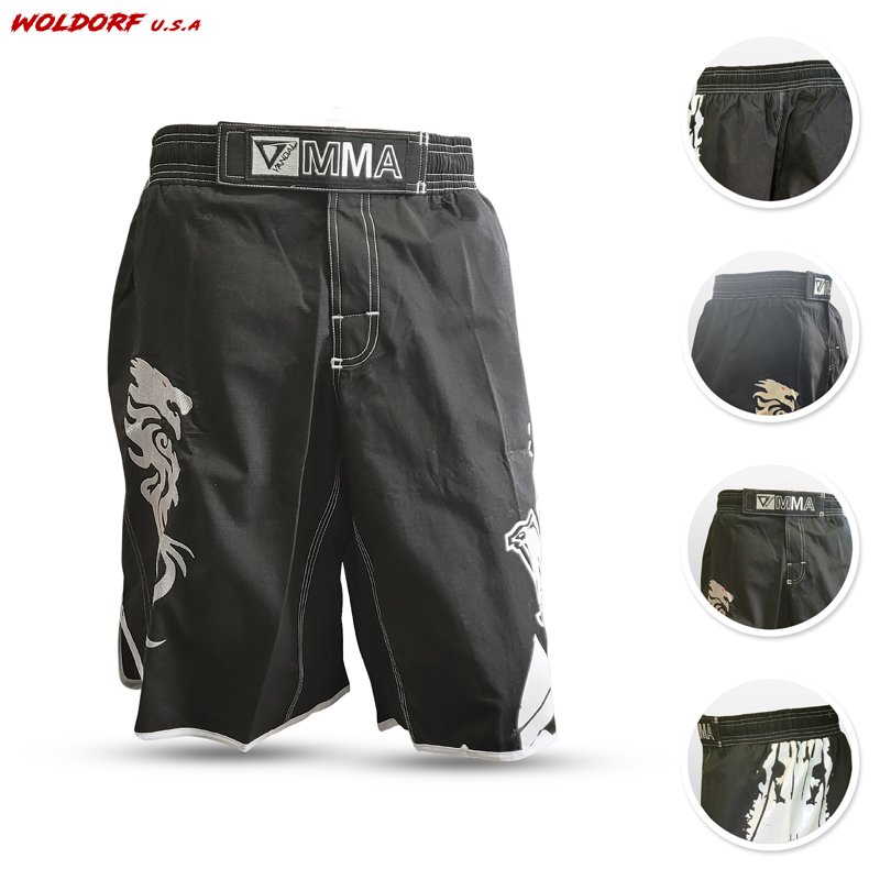 MMA SHORTS COTTON RIBSTOP