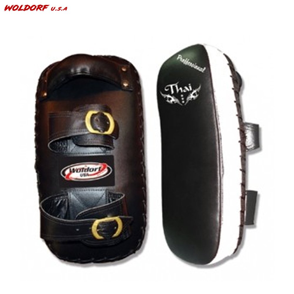 PRO STYLE THAI PADS IN LEATHER HEAVY PADDED