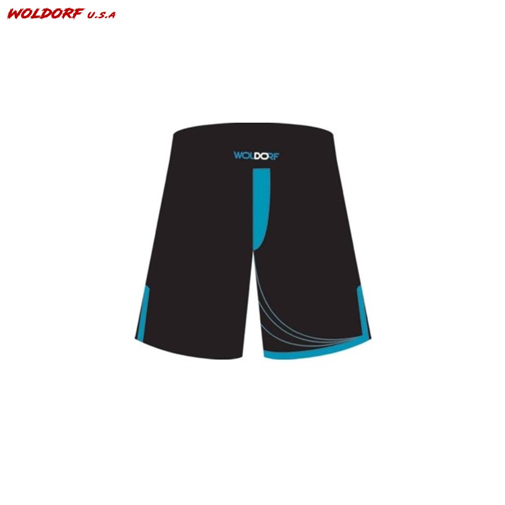 MMA BOARD SHORTS IN BLACK/BLUE