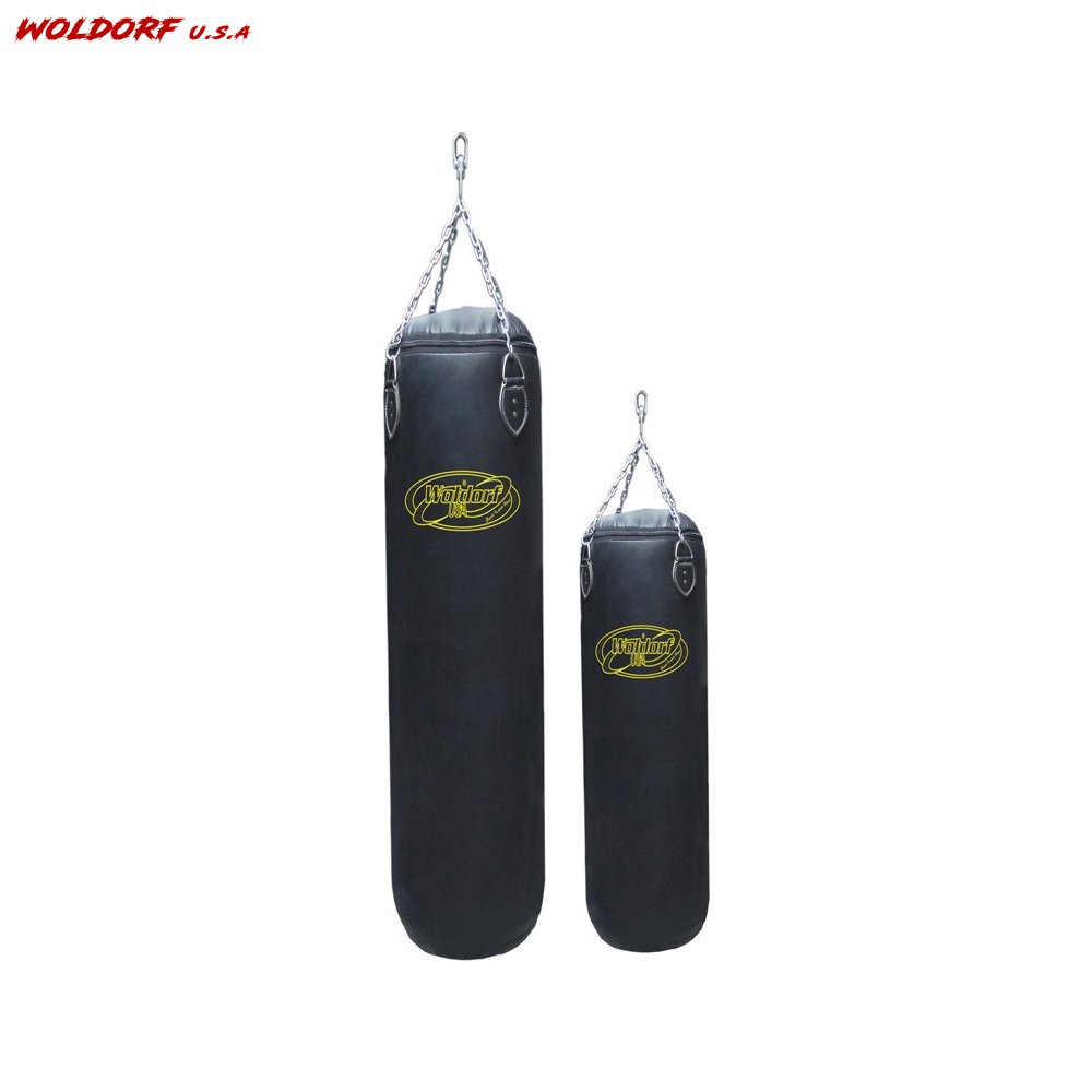 FILLED PUNCHING BAG IN LEATHER
