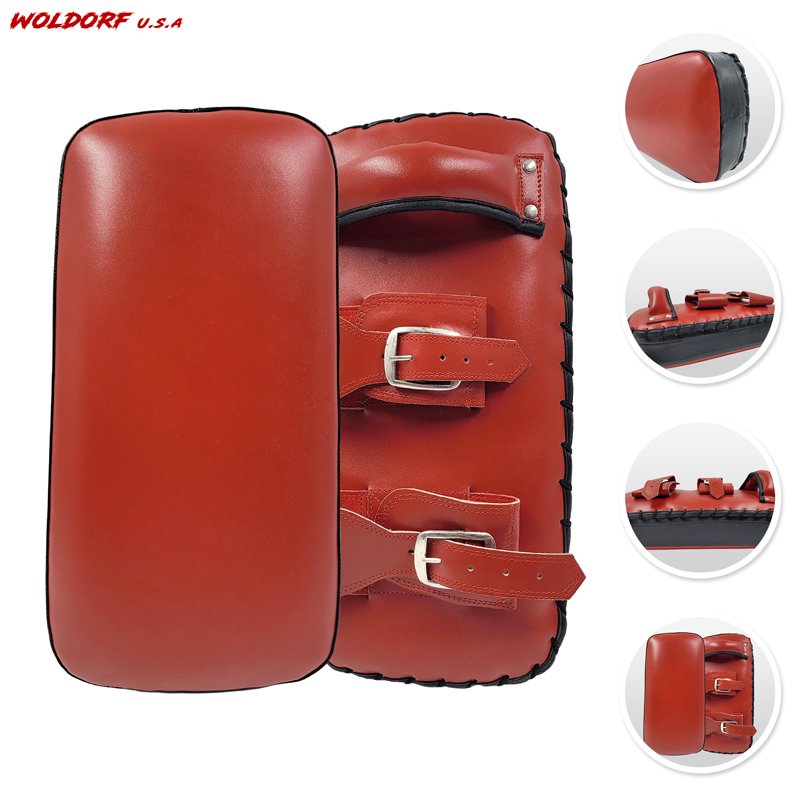 Thai Kick Pad in leather high foam velcro tape