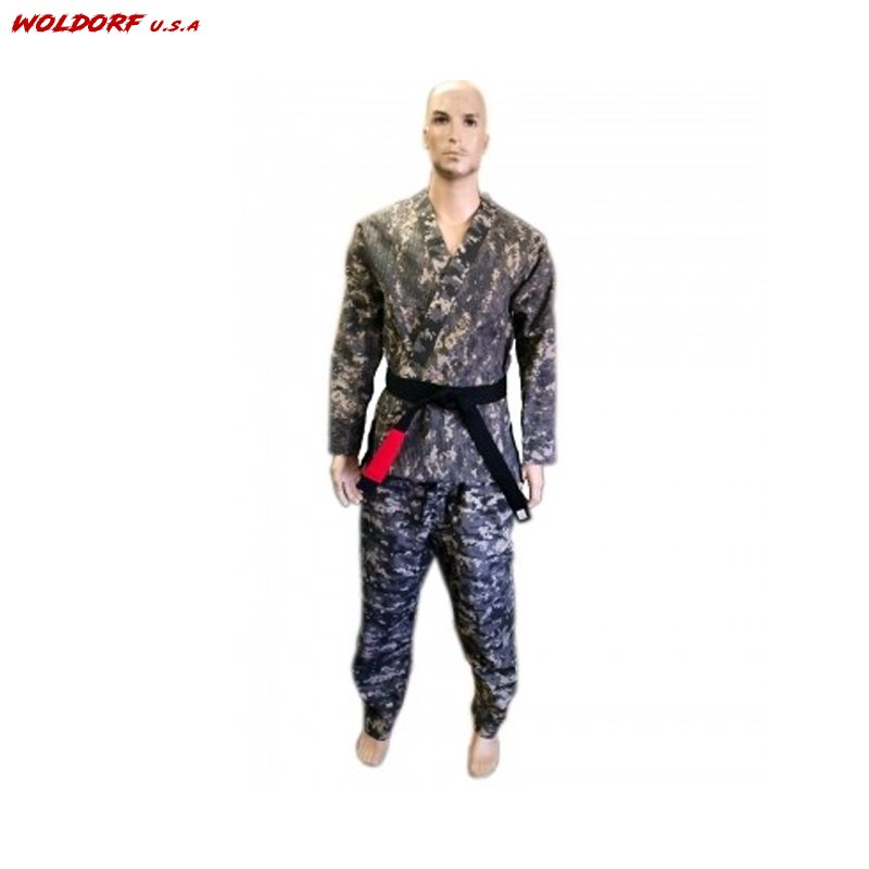 Woldorf USA Gold Weave Bjj Kimono Cameo Print NO LOGO