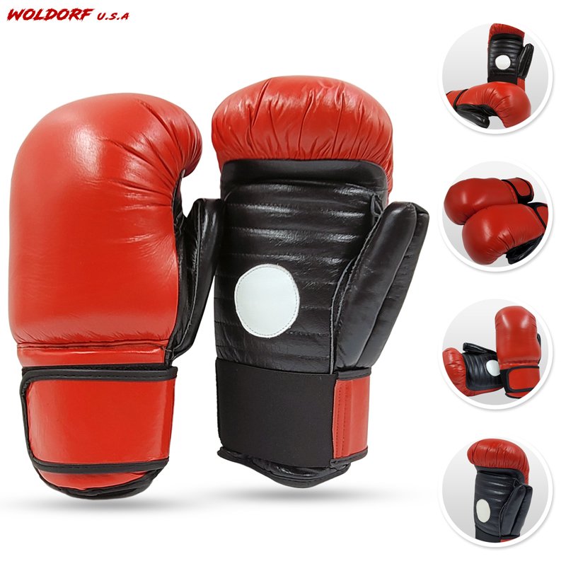 Trainer-focus gloves in cowhide leather