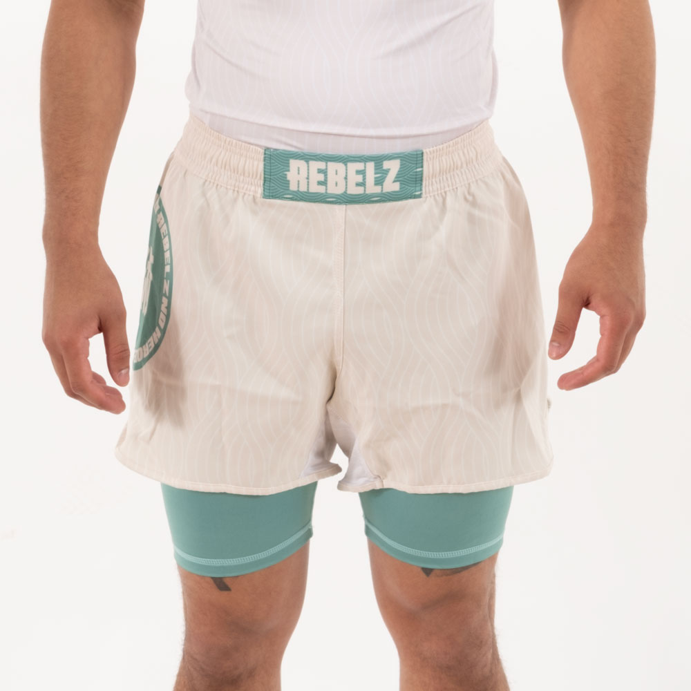 Rebelz Combination Shorts Hinode jade green