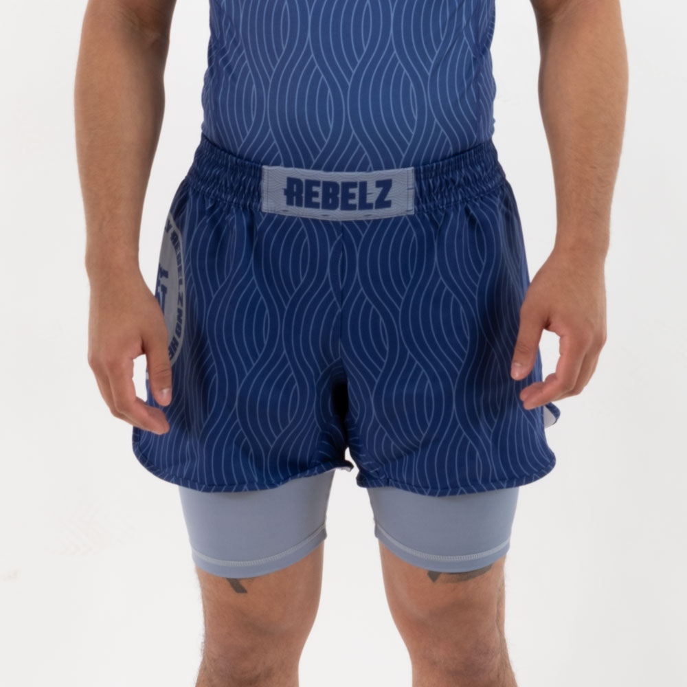 Rebelz Combination Shorts Hinode silver blue