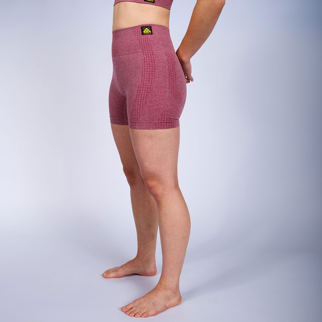 Rebelz Seamless Shorts Women Gold Standard red