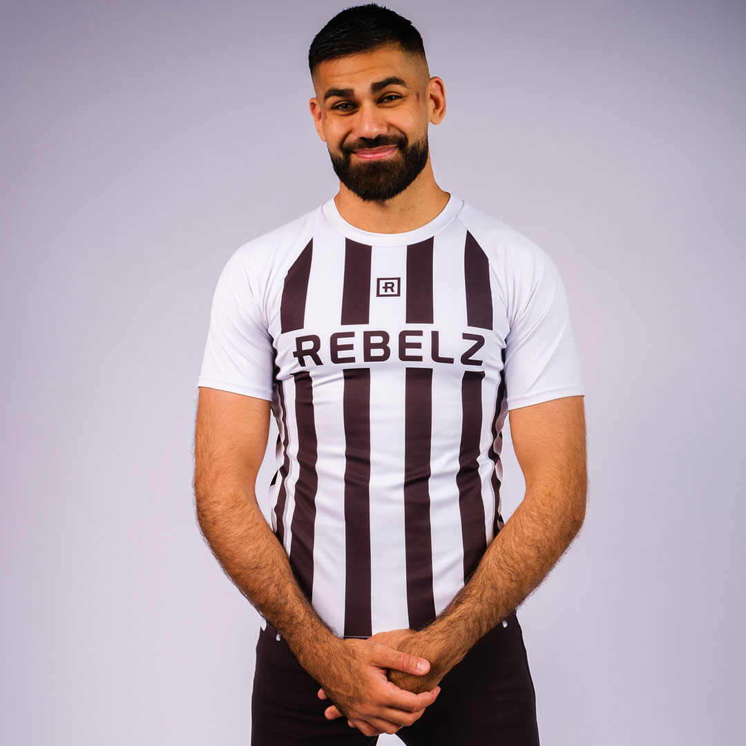 Rebelz Rashguard Men Ranked Fight Club white