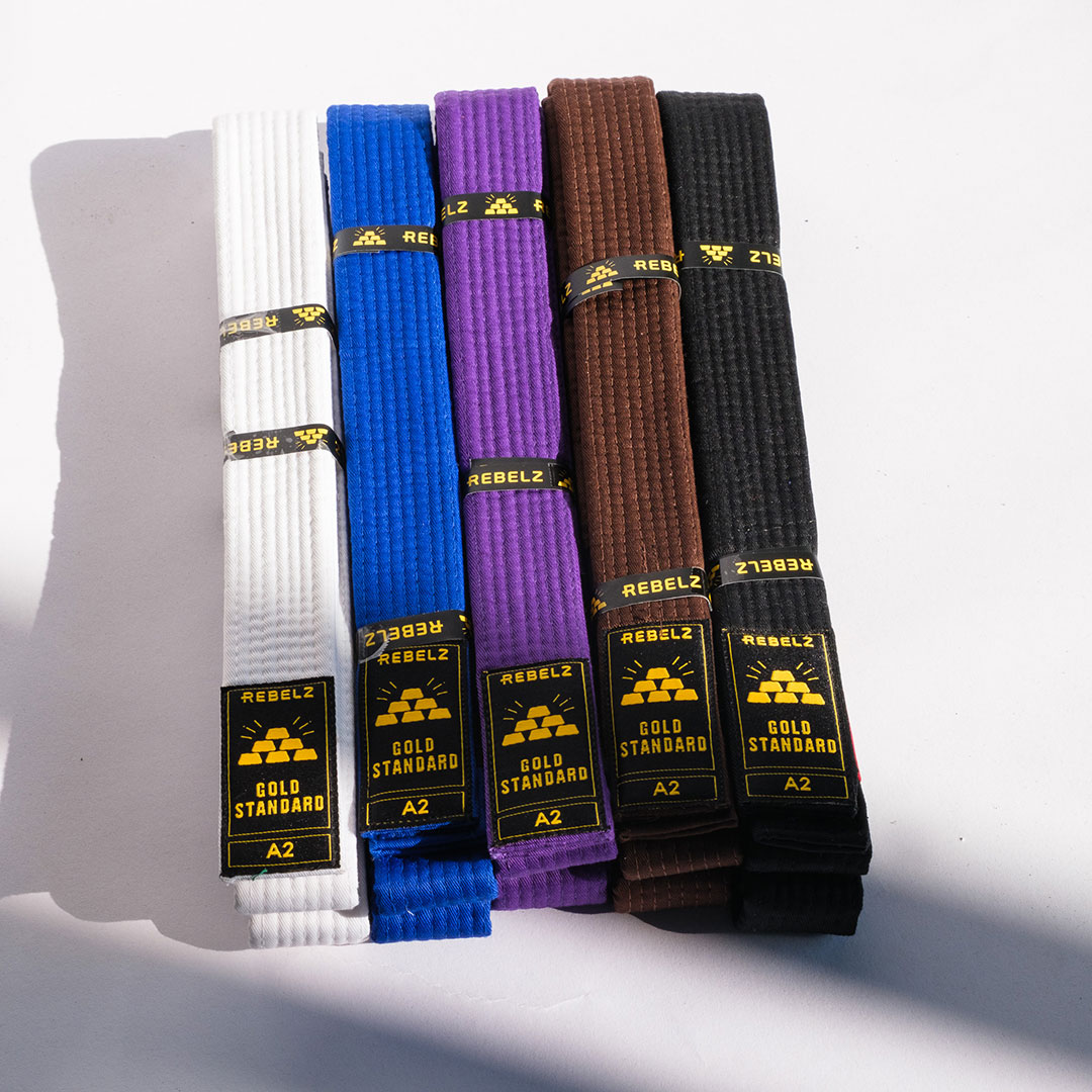 Rebelz BJJ Belt Gold Standard