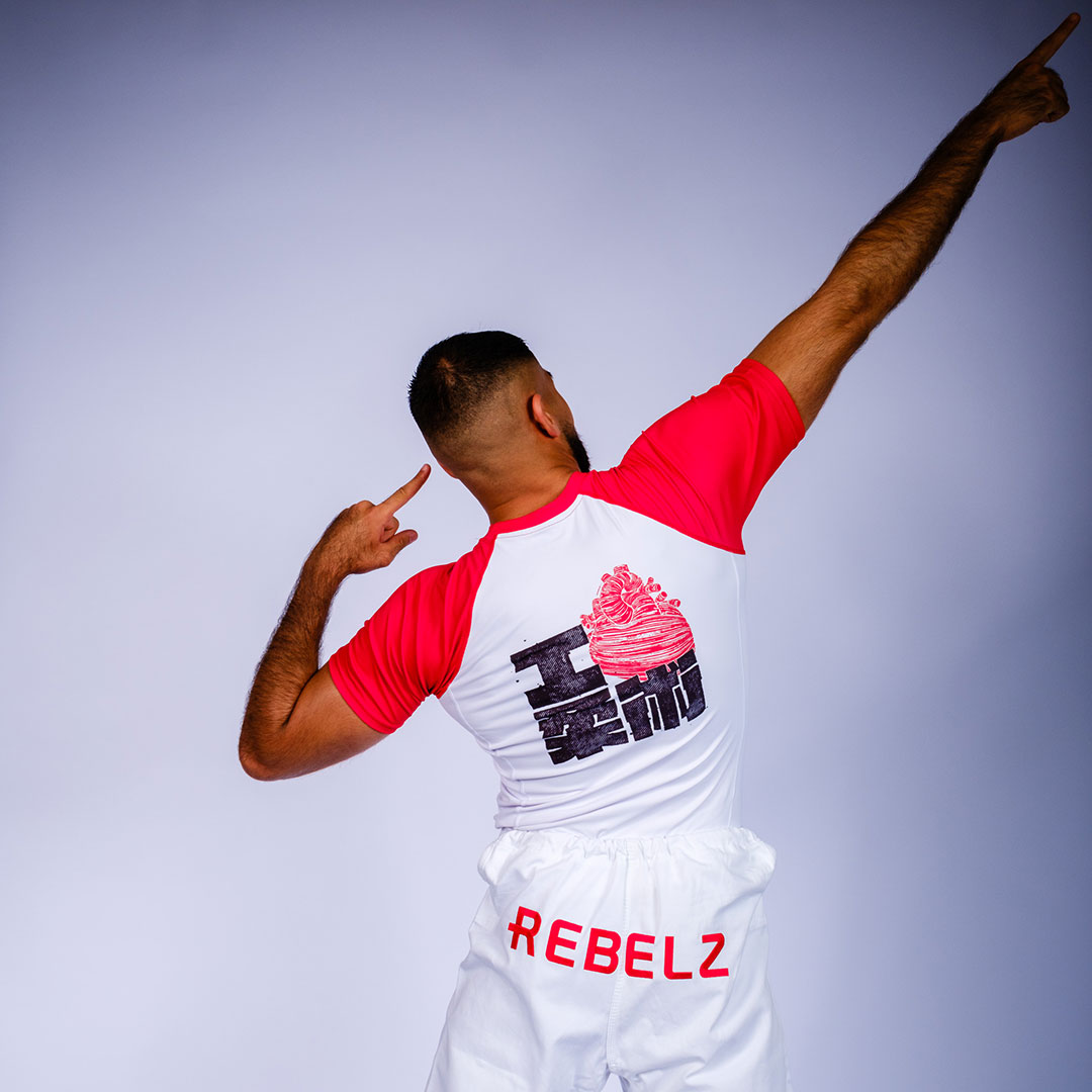 Rebelz Rashguard Men I Heart Jiu Jitsu