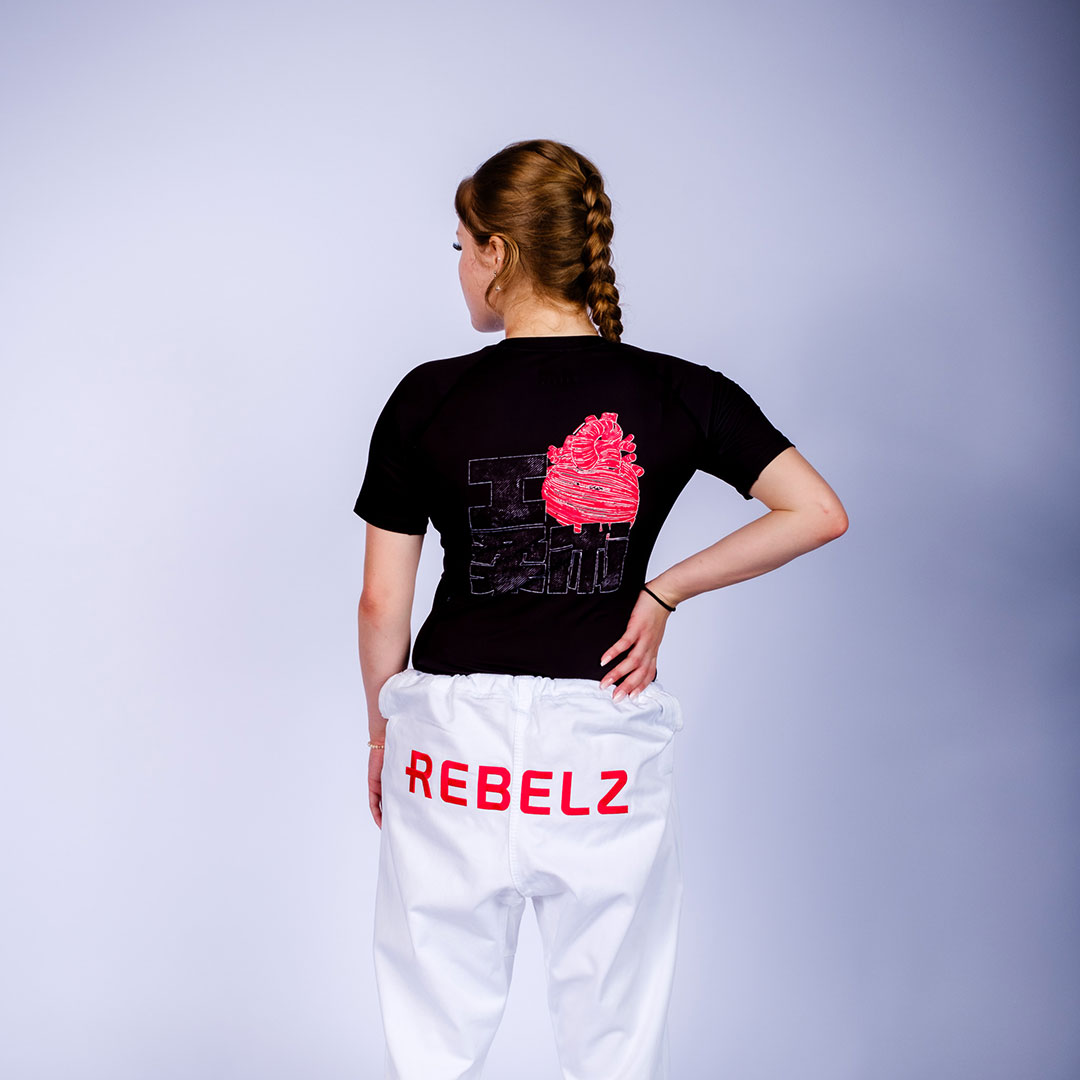 Rebelz Rashguard Women I Heart Jiu Jitsu