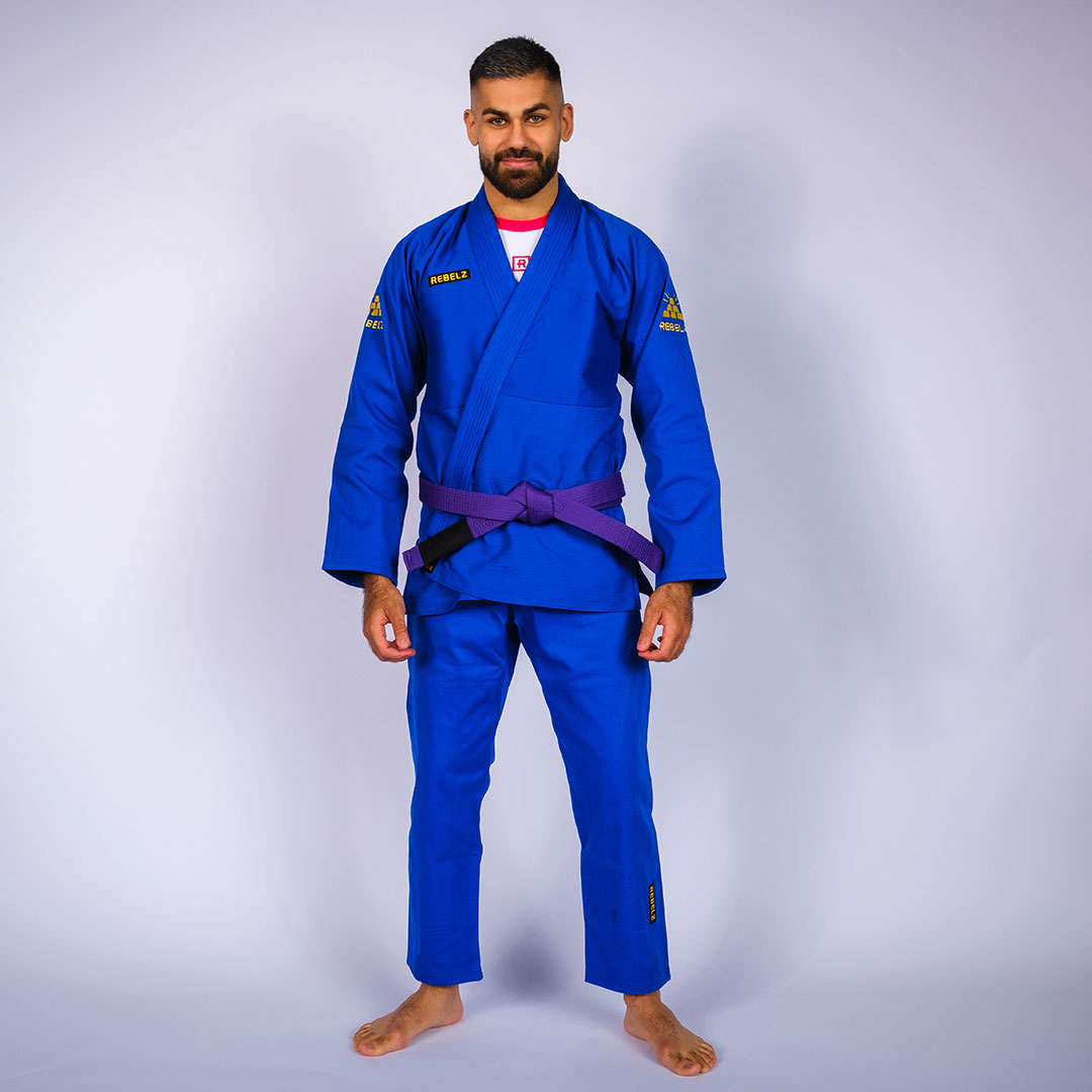 Rebelz BJJ Gi Gold Standard 3 blue