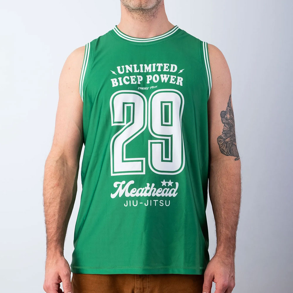29NIKU No Sleeve Rashguard Meathead Jiu Jitsu