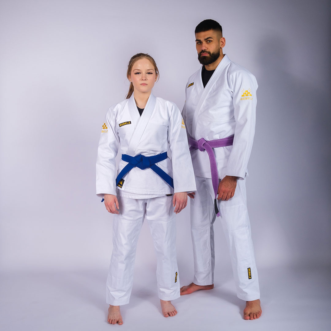 Rebelz BJJ Gi Gold Standard 3 white